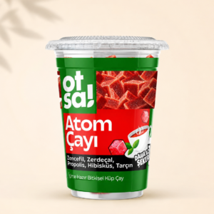 Zencefil Özlü, Hibiskus, Tarçın ve Zerdeçal Harmanlı, Doğal ve Enerji Verici Atom Küp Çay – 170g